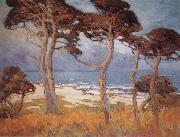 Marry DeNeale Morgan Cypress at Monterey oil painting